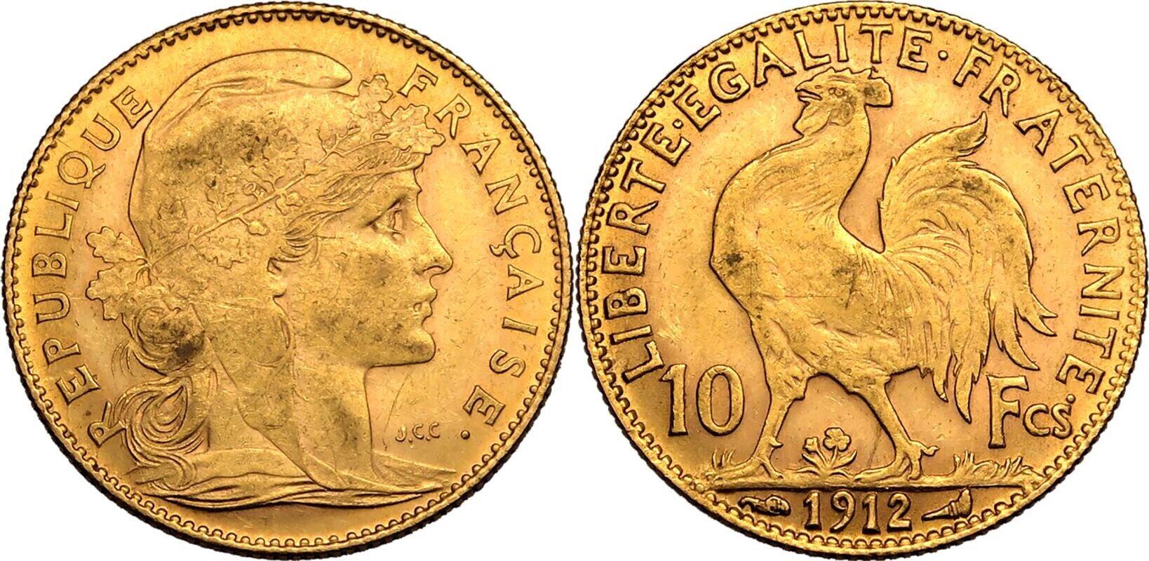 Francia, 10 Franchi 1912 SPL+
